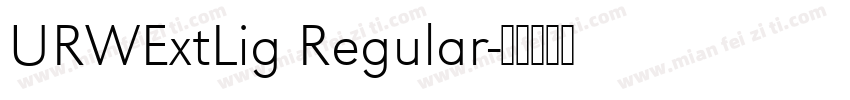 URWExtLig Regular字体转换